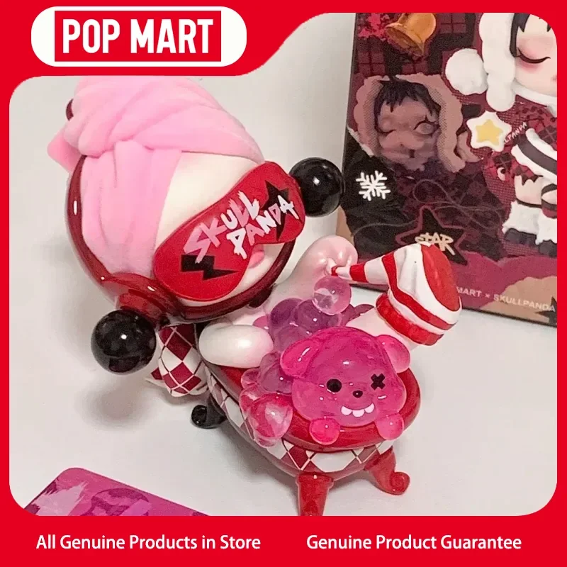 

Genuine Popmart Skullpanda Wish Time'S Up Series Figurine Blind Box Cute Toy Gift Mysterious Box Figure Ornaments Trendy Toys