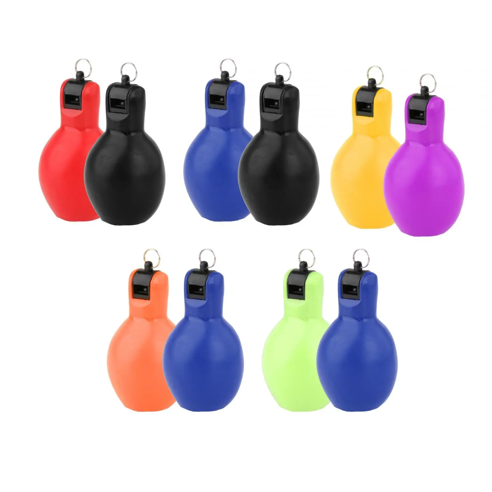 2 Pieces Hand Squeeze Whistles Coaches Whistle, Sports Trainer Whistle for