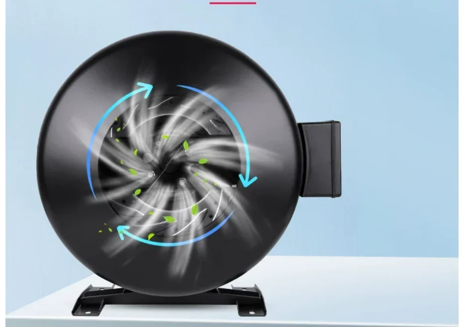 High Suction Centrifugal Outer Rotor Fan 220V, Powerful Silent Circular Pipeline Turbocharged Exhaust Fan