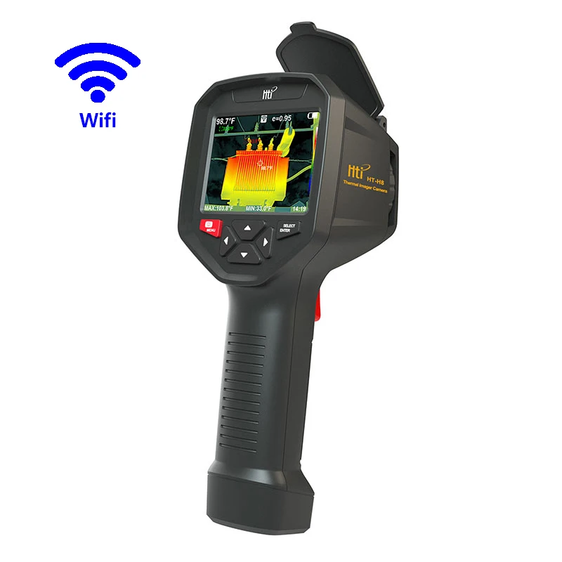 HTI Official Thermal Imager 384x288 HD Resolution Thermographic Camera For Industrial Floor Heating Pipe Repair Visible Light