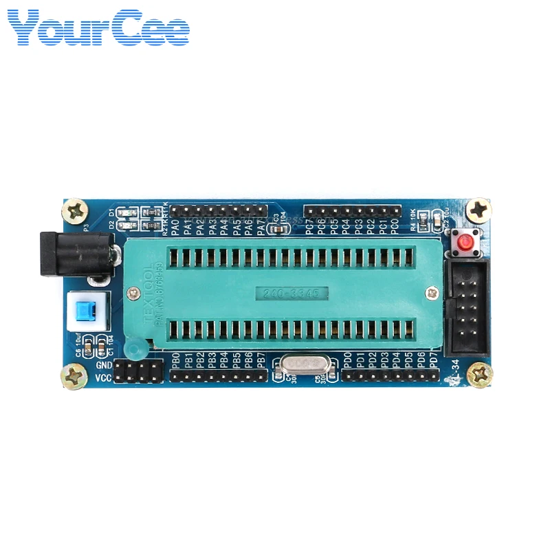 Atmega16 AVR وحدة لوحة تطوير النظام الصغيرة الحد الأدنى ISP ATmega32 YL-34
