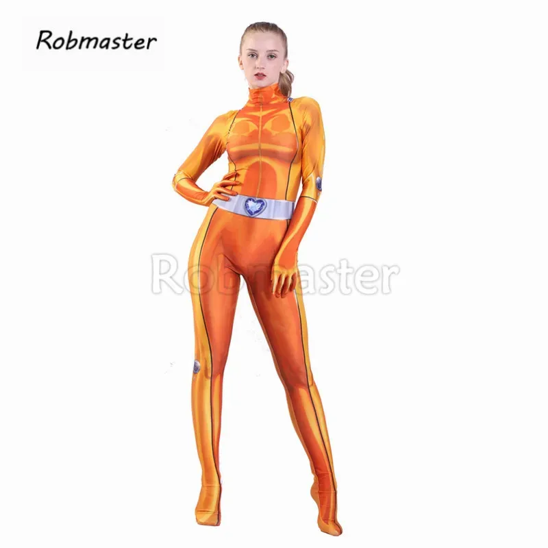 여성 소녀 토탈리 스파이즈 코스프레 의상 스판엑스 젠타이 클로버 에윙 사만다 심슨 알렉산드라 맨디 바디수트 점프수트