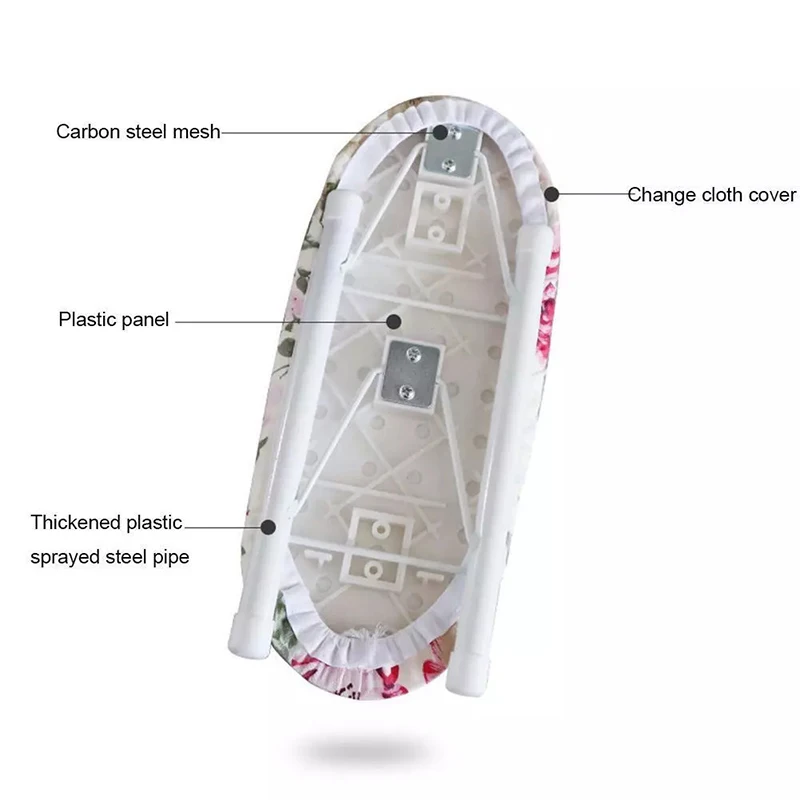 Portable Mini Ironing Board Rack for Clothes Sleeves and Shirts Small Size Easy to Store and Carry Lncluding Bracket