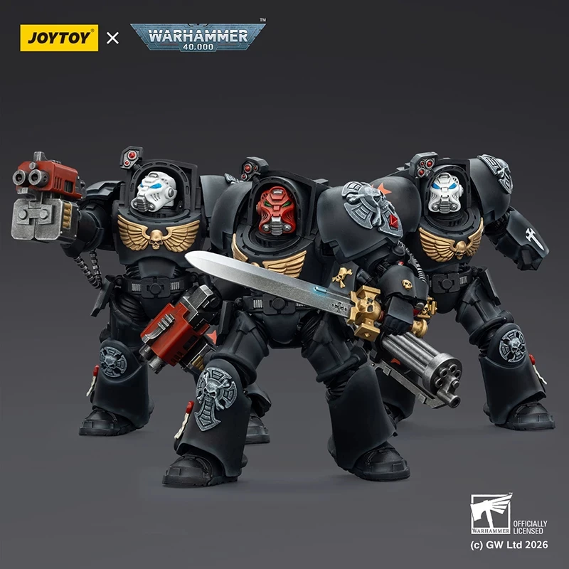 Original JOYTOY Dark Source Warhammer 40K 6 Battle Squad 18 Terminator 1:18 Mobile SoldierFigure Model Play Pendant