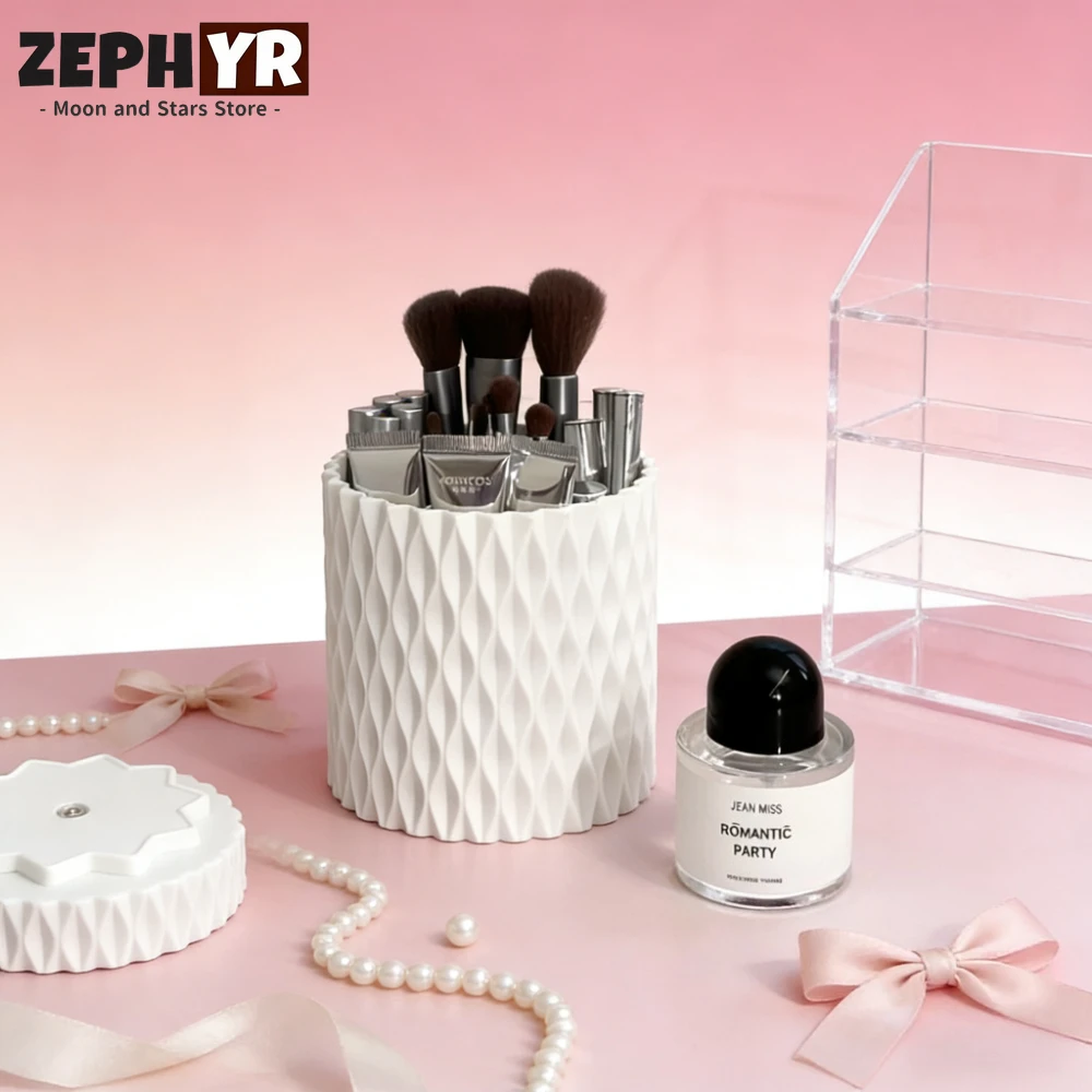 

1 шт., держатель-органайзер для кистей для макияжа, вращающийся держатель для кистей для макияжа, коробка для хранения, органайзер, многофункциональный настольный органайзер для бровей