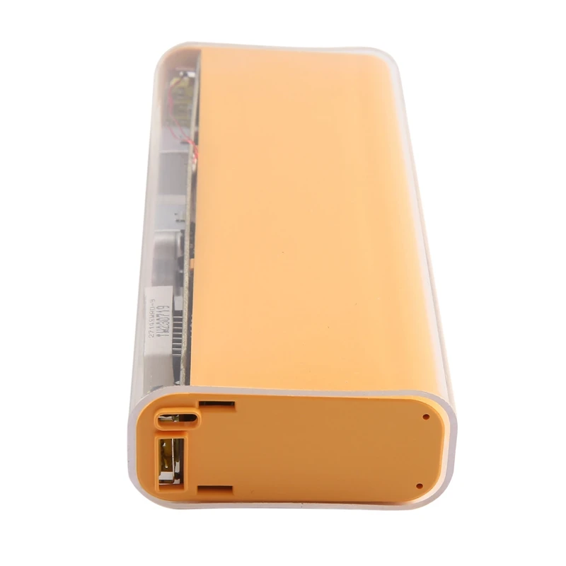 Powerbank Case Accessories Fast Charging Board 100W With USB TYPE C Two-Way Suit 18650/21700 Battery Case Yellow