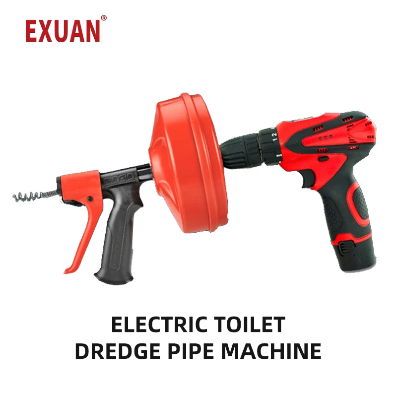 

Electric toilet dredge pipe machine sewer artifact home kitchen toilet pass water blocking tool