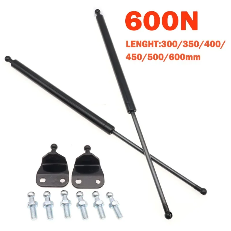 

2pcs 300/350/400/450/500/550/600mm 600N Gas Strut Bar Gas Spring Support Boot Bonnet Car Caravans Doors Windows Hatches Boat Bus