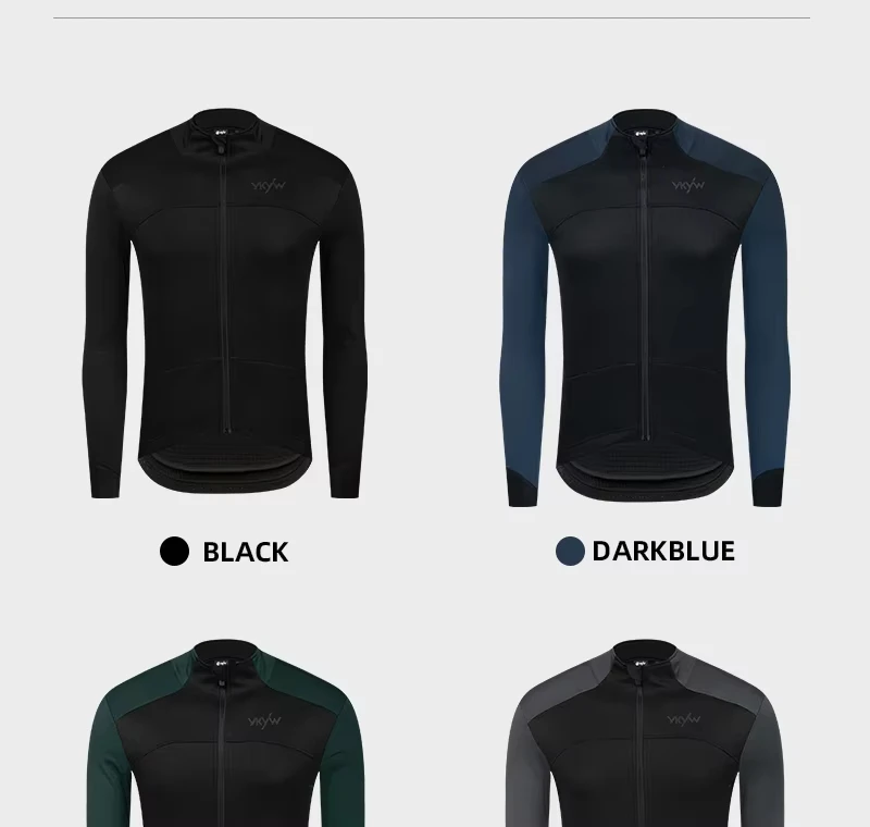 YKYWBIKE Winter -5-10 ℃ Herren Thermo-Fleece-Fahrradjacke, wasserdicht, winddicht, Fahrrad-Rennrad-Profi-Bekleidung, MTB-Fahrradoberteile – Detail 17