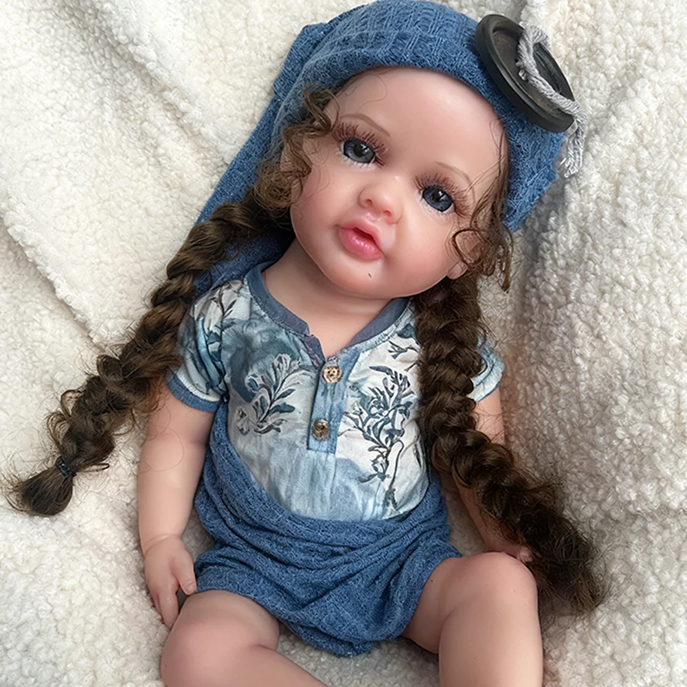 크리스마스 생일같은 신생아 소녀 아티스트 수집품, 현실적인 부드러운 신축성 실리콘, 다시 태어난 아기 인형, 40cm, 16 인치