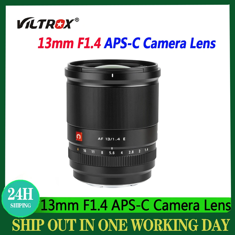 VILTROX 13mm F1.4 Cameras Lens APS-C Auto Focus Large Aperture Prime Lens For Sony E Nikon Z Fujifilm X Mount Cameras