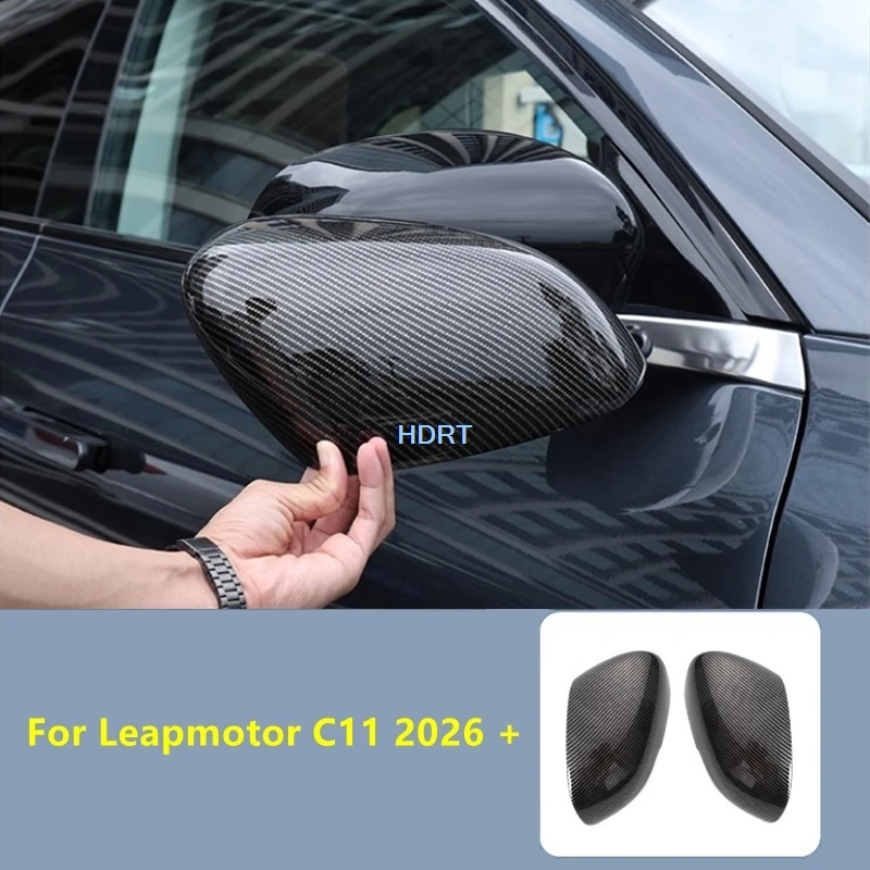 

For Leapmotor C11 2026 + Car Style Rear View Mirror Shell Rain Visor Frame Reverse Mirror Cover Protector Decoration Accessories