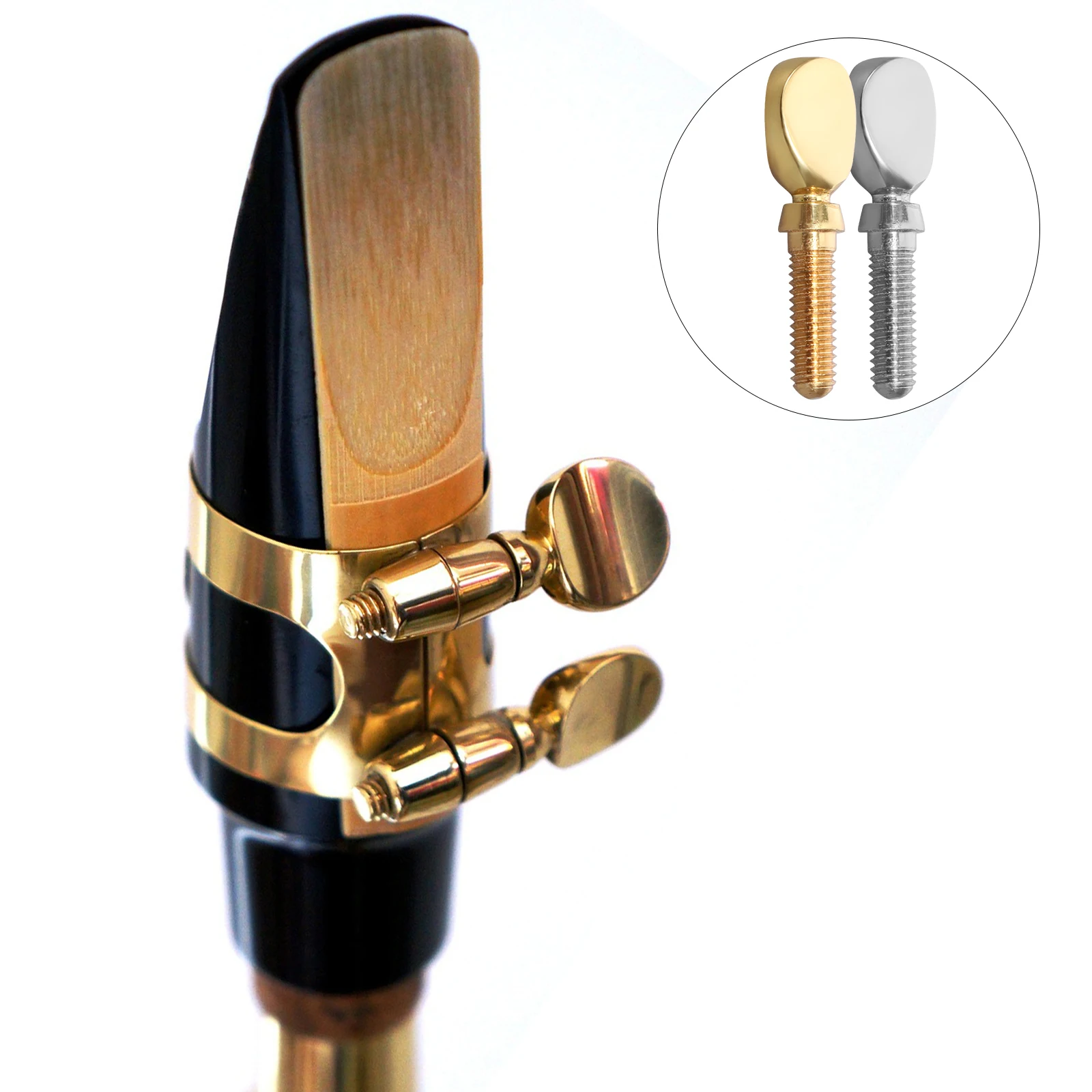 

4 Pcs Tenor Mouth Head Clip Screw Sax Replacement Parts Saxophone Repair Screws Instruments