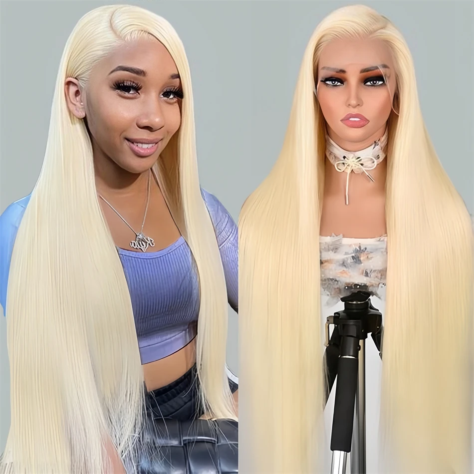 

200 Density 13x6 Hd Lace Front Brazilian Wigs Cheap Blonde 613 Colored Straight Wig 100% Human Hair for Women on Clearance Sale