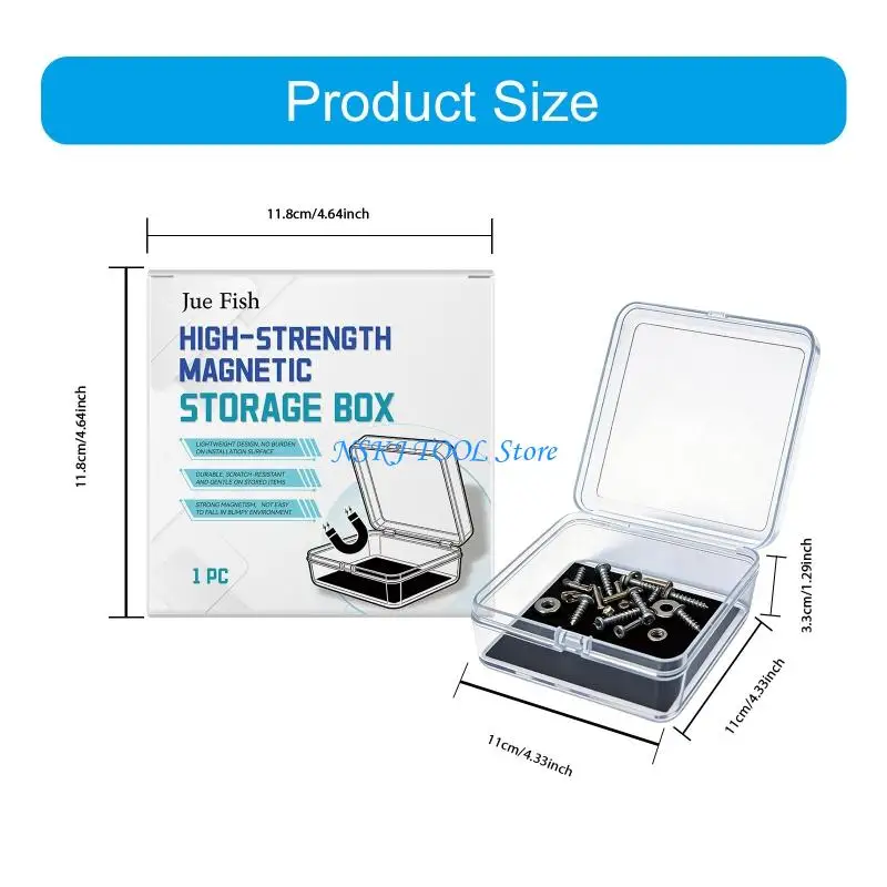 L8RC Portable Tool Storage Box Magnets Secure Metal Items Great For Electronic Repair