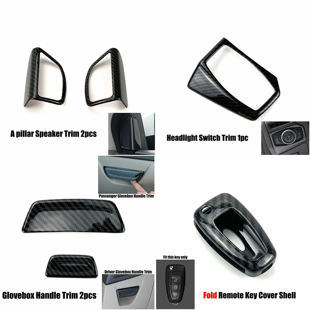 Car Styling Accessories Interior Carbon Fiber  Decorative Trim Sticker trim case For Ford Focus 3 mk3 Sedan Hatchback 2012-2014