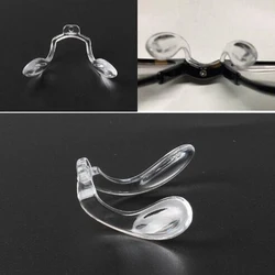 Shape U Style Connected Nose Saddle Octagonal Eyeglasses Soft Nose Pads for Insert On Glasses Translucent Anti-Slip Nose Pad