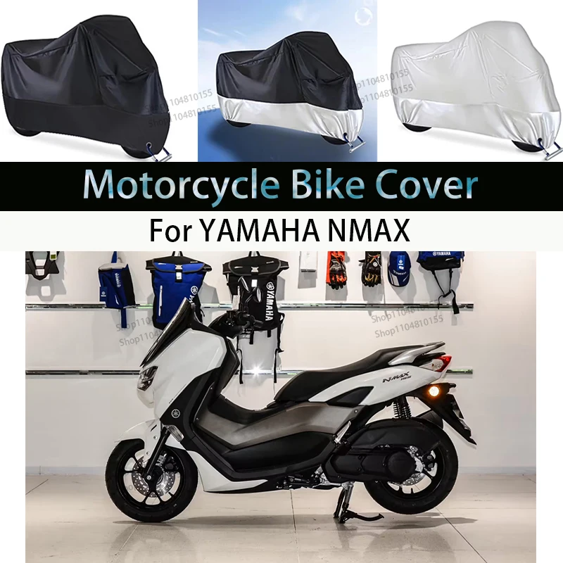 

For YAMAHA NMAX Motorcycle Cover Moto Rain Cover Waterproof Dustproof UV Cover Coat Indoor Outdoor Motorbike Scooter Cover