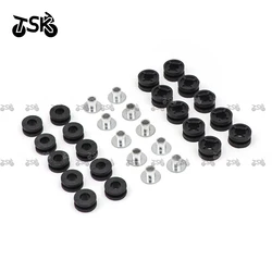 10PCS Universal 8.8MM 10MM 6.1MM Motorcycle Side Cover Rubber Grommets Gasket Fairings ForYamaha