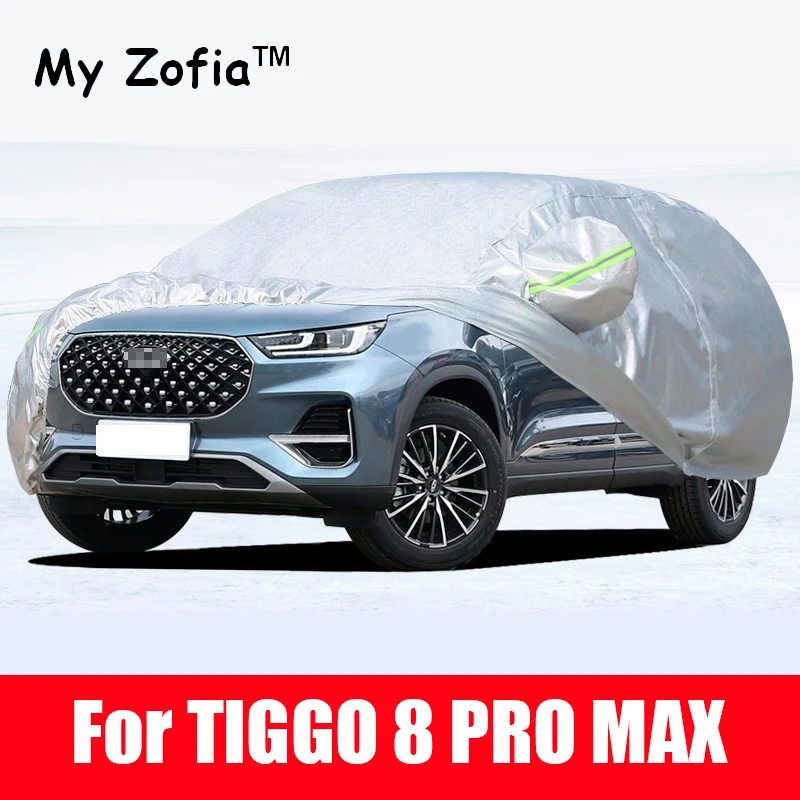 

For CHERY TIGGO 8 Pro Max 2023 2024 2025 2024 Full Car Cover Outdoor Sun Anti UV Rain Snow Dust Protection Oxford Cloth Covers