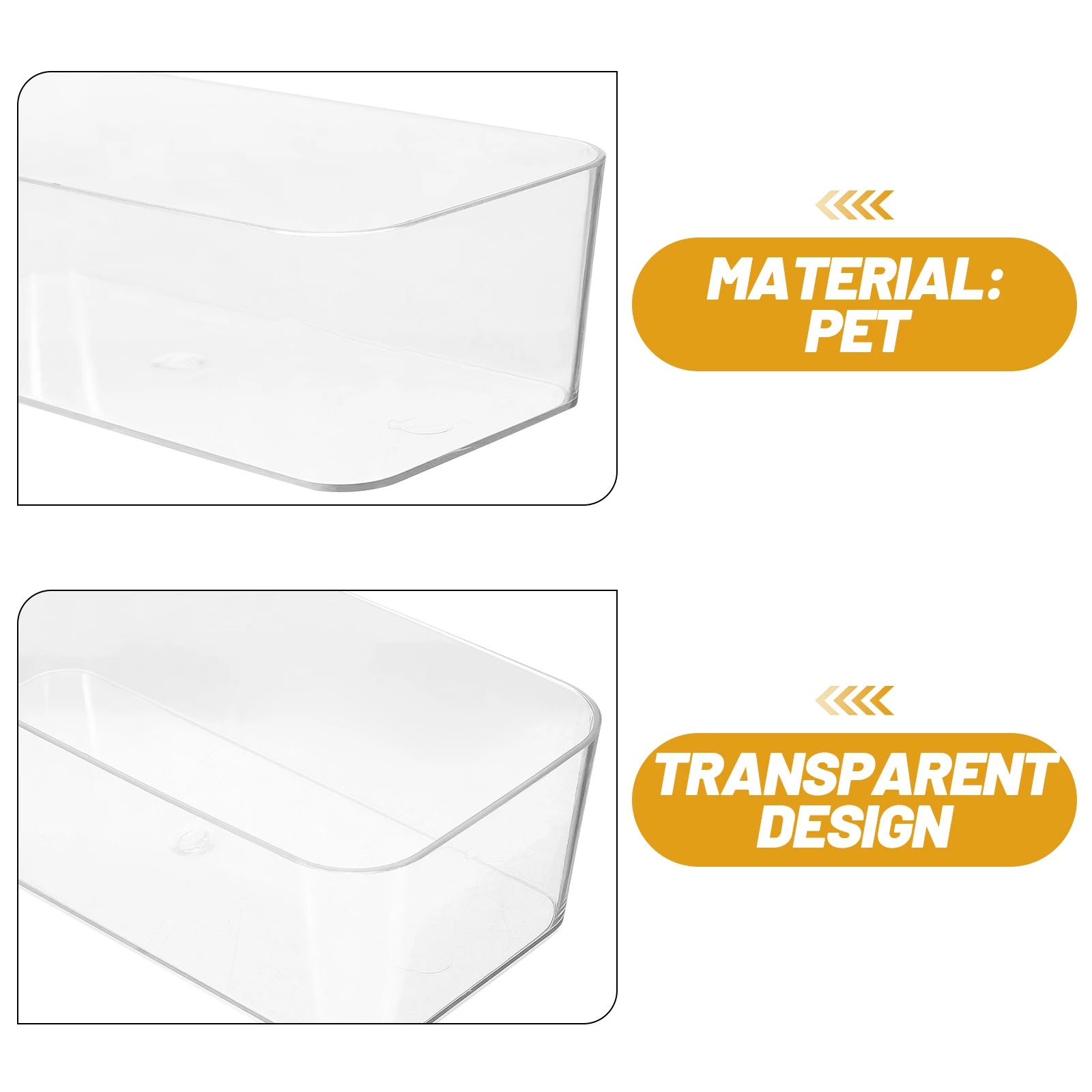 

Kitchen Bins Acrylic Storage Box Cabinet Organizers and Household Drawer Office
