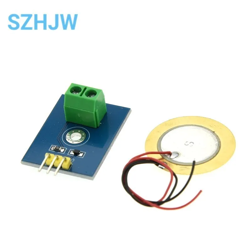 DIY KIT 3.3V/5V ceramiczny moduł czujnika wibracji Piezo kontroler analogowy zestaw komponentów elektronicznych czujnika do Arduino UNO R3