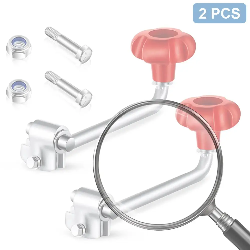 

2 Set Universal Trailer Jack Handle Comes with Bolt Nut Spacers Wind Jack Handle Replacement Top Wind Trailer Jack Crank Handle