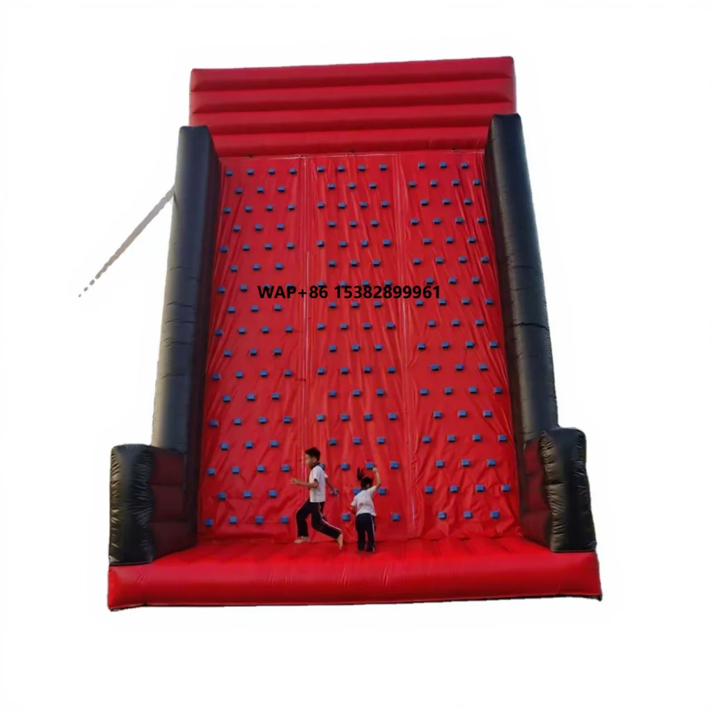 Tongcai Factory Wholesale High Quality Outdoor PVC Inflatable Rock Climbing Wall Castle Sport Games