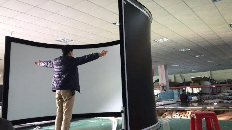 Degree Customized  Curved Projection Screen for Flight Simulator