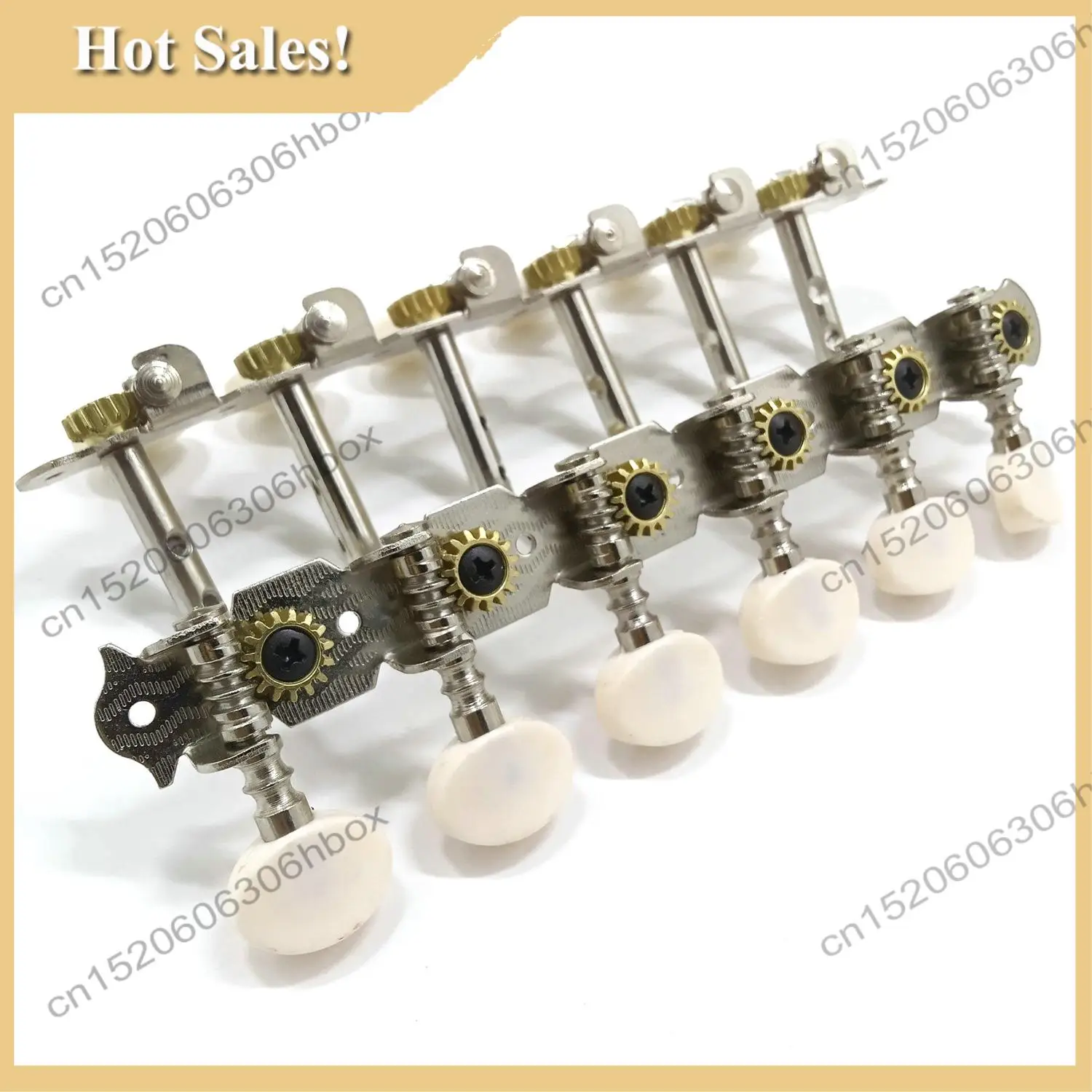

-HOPE 12 Strings Acoustic Guitar Tuning Pegs Chrome Plated Machine Heads 6L 6R Acoustic Guitar Instruments Accessory Part