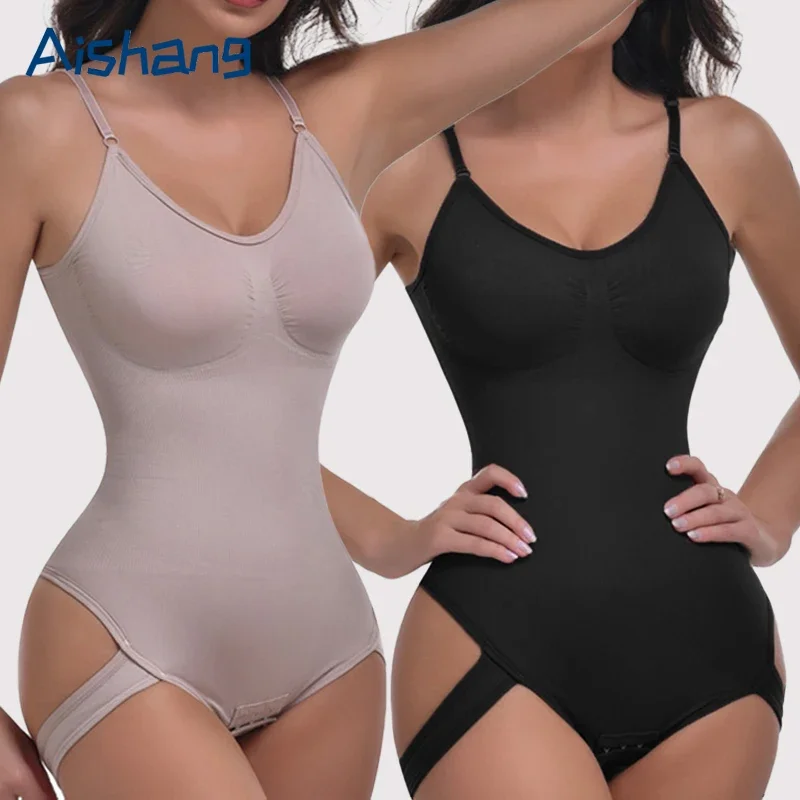 

New Seamless Shapewear Slimming Ful Body Shaper Thongs Bodysuit Waist Trainer Body Shaping Sculpting Breast Women Top Underwear