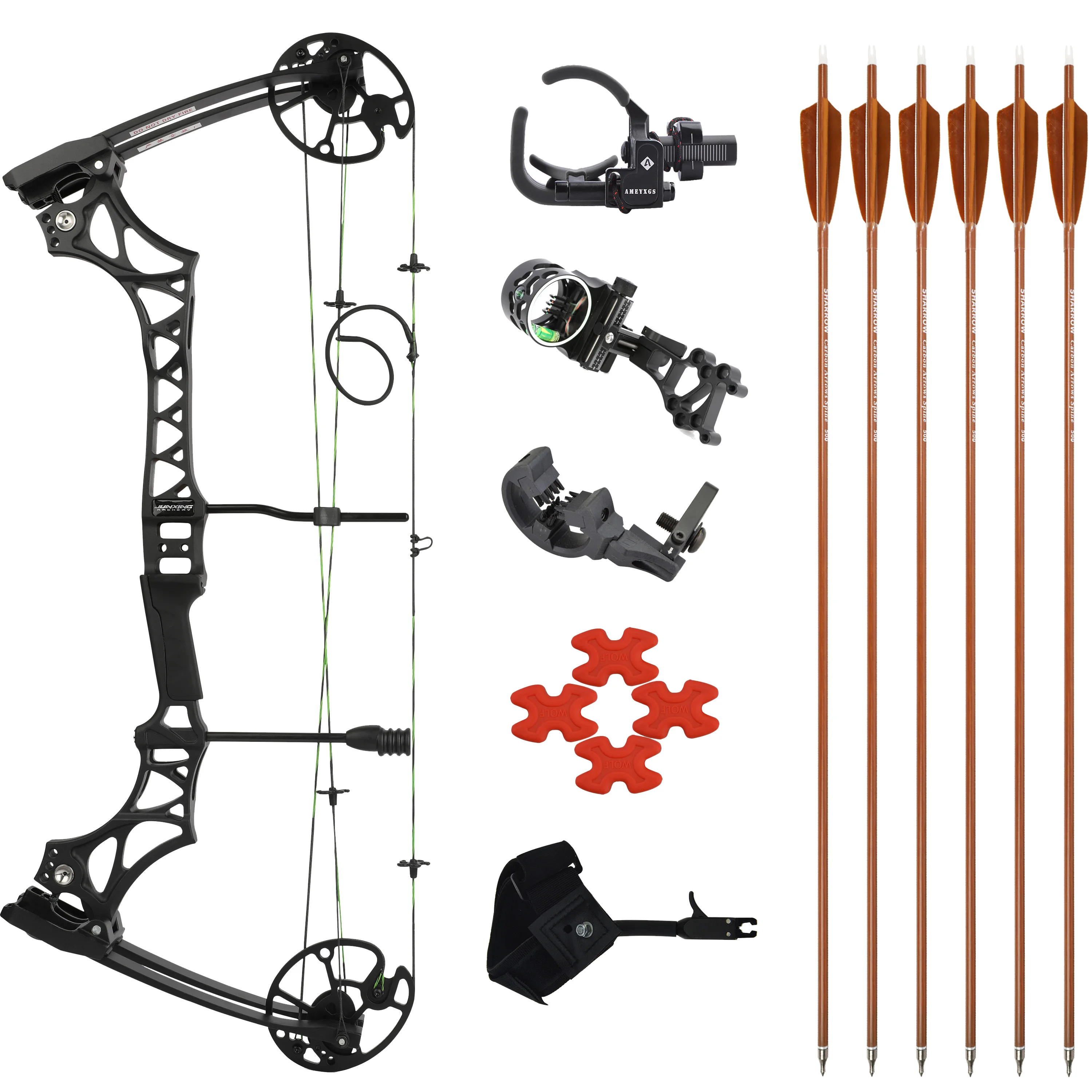 마그네슘 합금 복합 활 양궁 세트, 화살 포함, 외부 사격 및 사냥용, 핫 세일