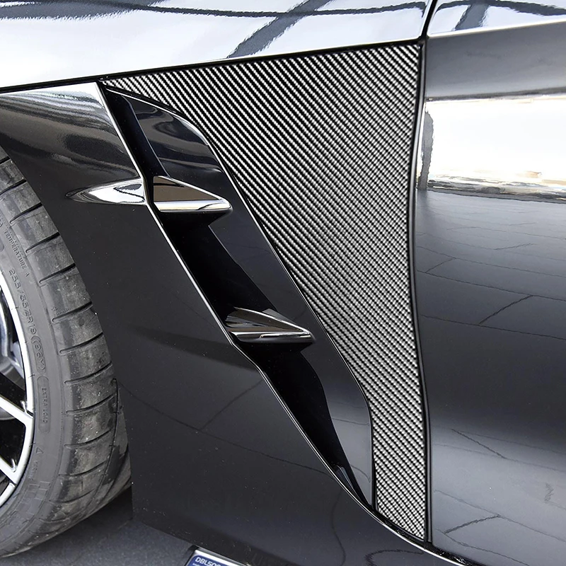 

Car Door Side Leaf Plates Vent Fender Cover Decoration Trim Carbon Fiber Stickers For BMW Z4 G28 2019-2022 Exterior Accessories