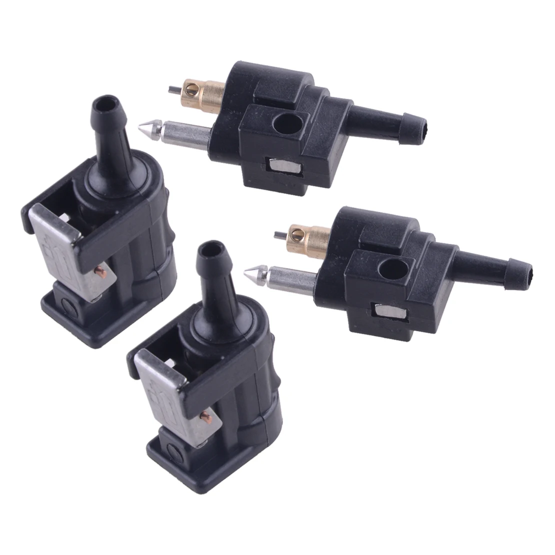 

4Pcs Male Female Fuel Line Connector Set Accessories Fit for Yamaha Outboard Motor Engine 6mm 1/4" New High Quality