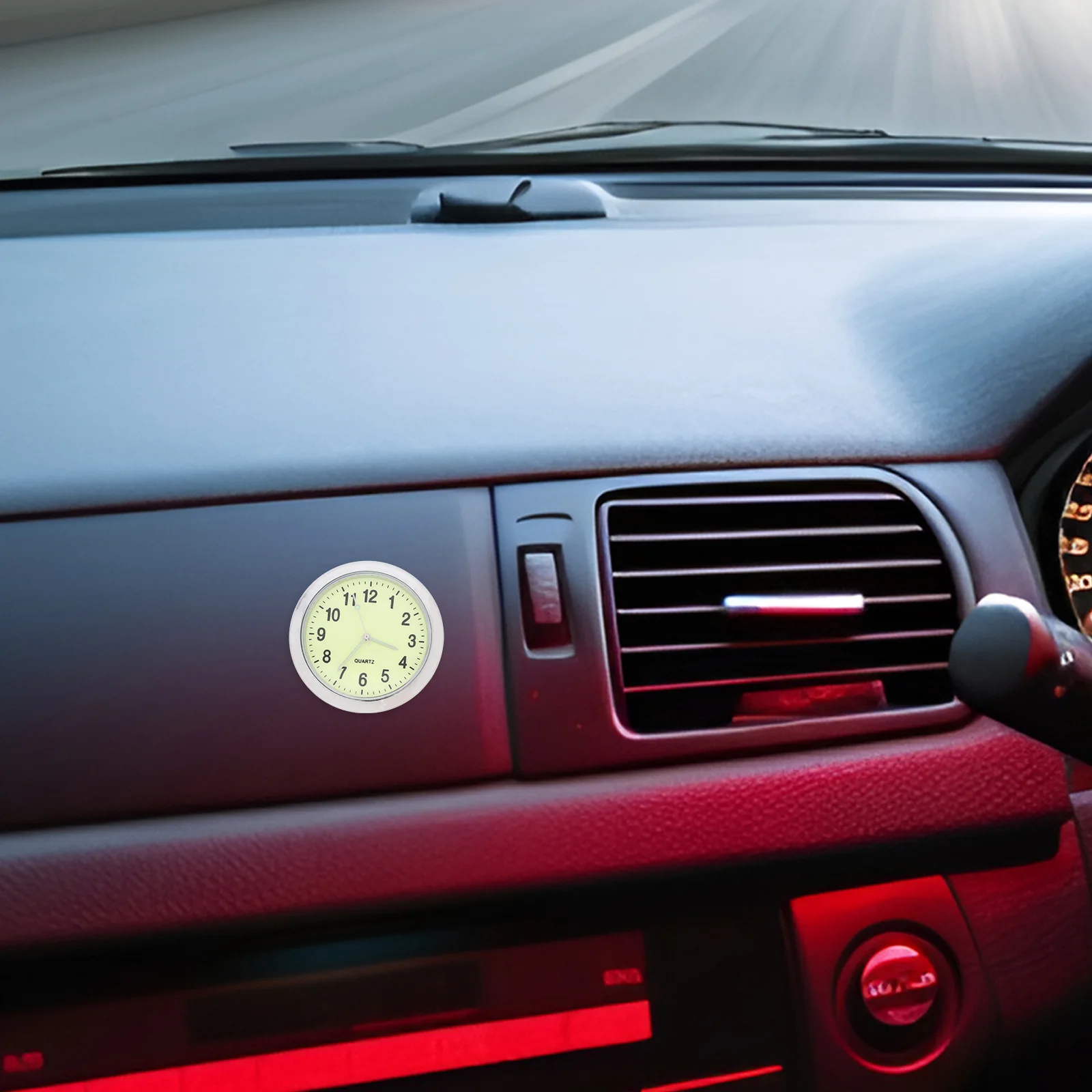 

Car Quartz Silver Paste Dashboard Clocks for Auto Tiny Clock Small Car Dash Clock Automotive Clocks