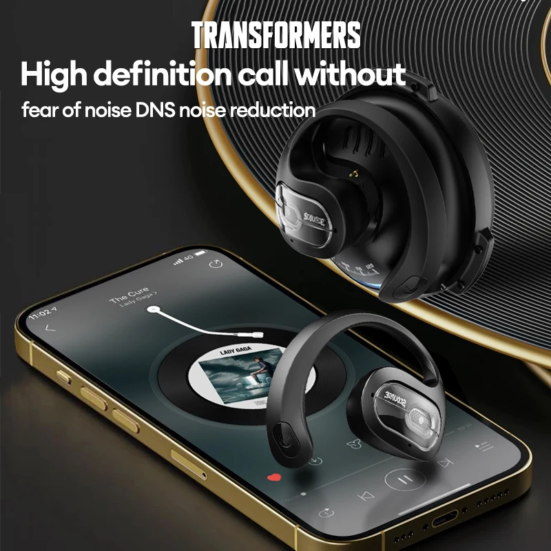 Choice TRANSFORMERS TF-T07 × X15 Pro Ear Hook Wireless Bluetooth 5.4 Earphones Low Latency Headphones Sport Gaming Gamer Earbuds