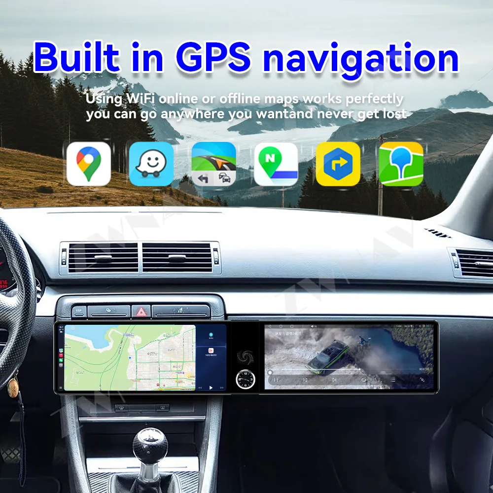 Tela sensível ao toque HD de 12,3 polegadas com Android 13 para Audi A4/B6/B7/S4 2004-2007, reprodutor multimídia GPS para carro, acessórios internos,