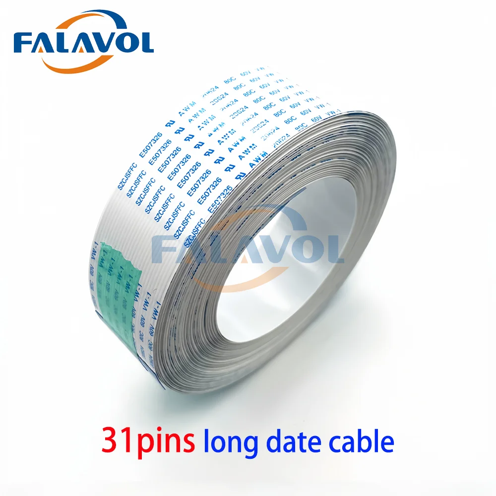 FALAVOL 1,0mm 31P A/B cable FFC para Galaxy Smart-color Mutoh VJ1604 1624 RJ900 placa de impresora cable de datos plano 31 pines paso 1,0mm