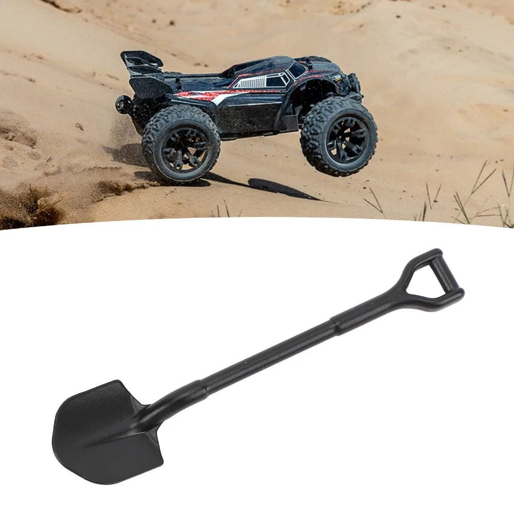 2Pcs Iron RC Crawler Shovel Decoration Set RC Cars Parts Black RC Metal Shovel Decoration Set Simulation Accessory Shovel