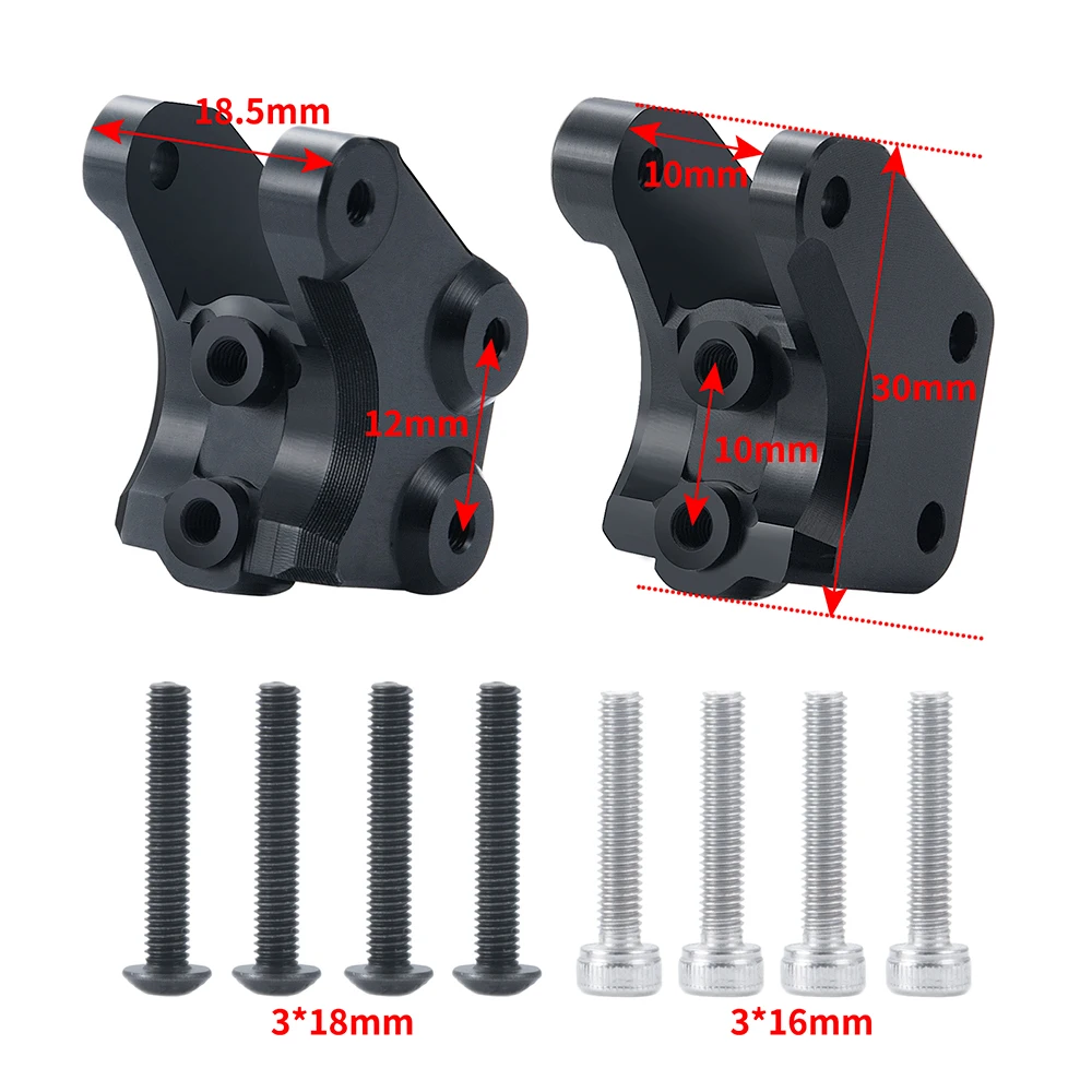 MIBIDAO 2Pcs Metal Lower Shock Mount Damper Tower Stand For 1/10 Axial RBX10 AXI03005 RC Crawler Car Upgrade Parts