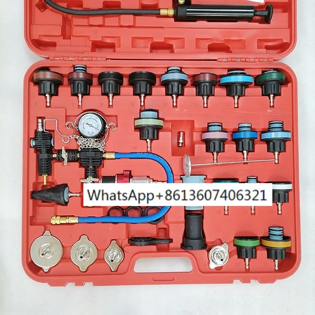 High quality 28pcs 33pcs Radiator Pressure Tester & Vacuum Type Cooling System Kit X1v4 Universal Cooling System