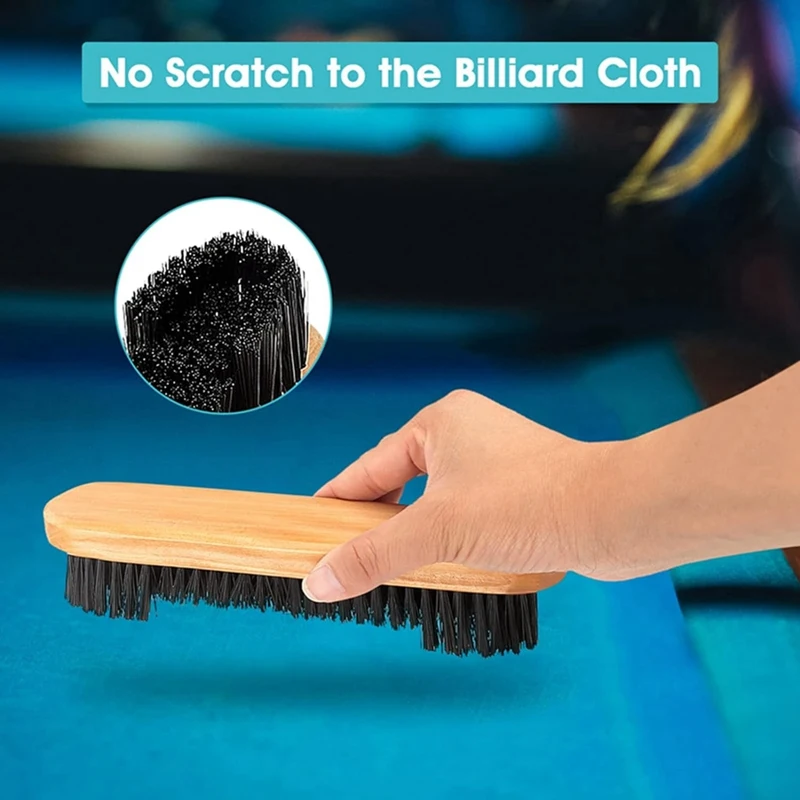 Pool Table Brush, Billiards Pool Table And Rail Brush Set Kit 2Pcs Billiards Pool Table Rail Brush Kit Cleaning Tools