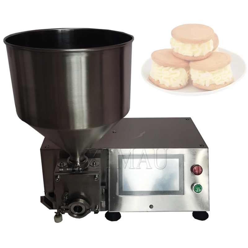 110v 220v Automatic Cream quantitative injection machine Chocolate Cream Puff Filling Machine Cake Cream bread Injecting Maker