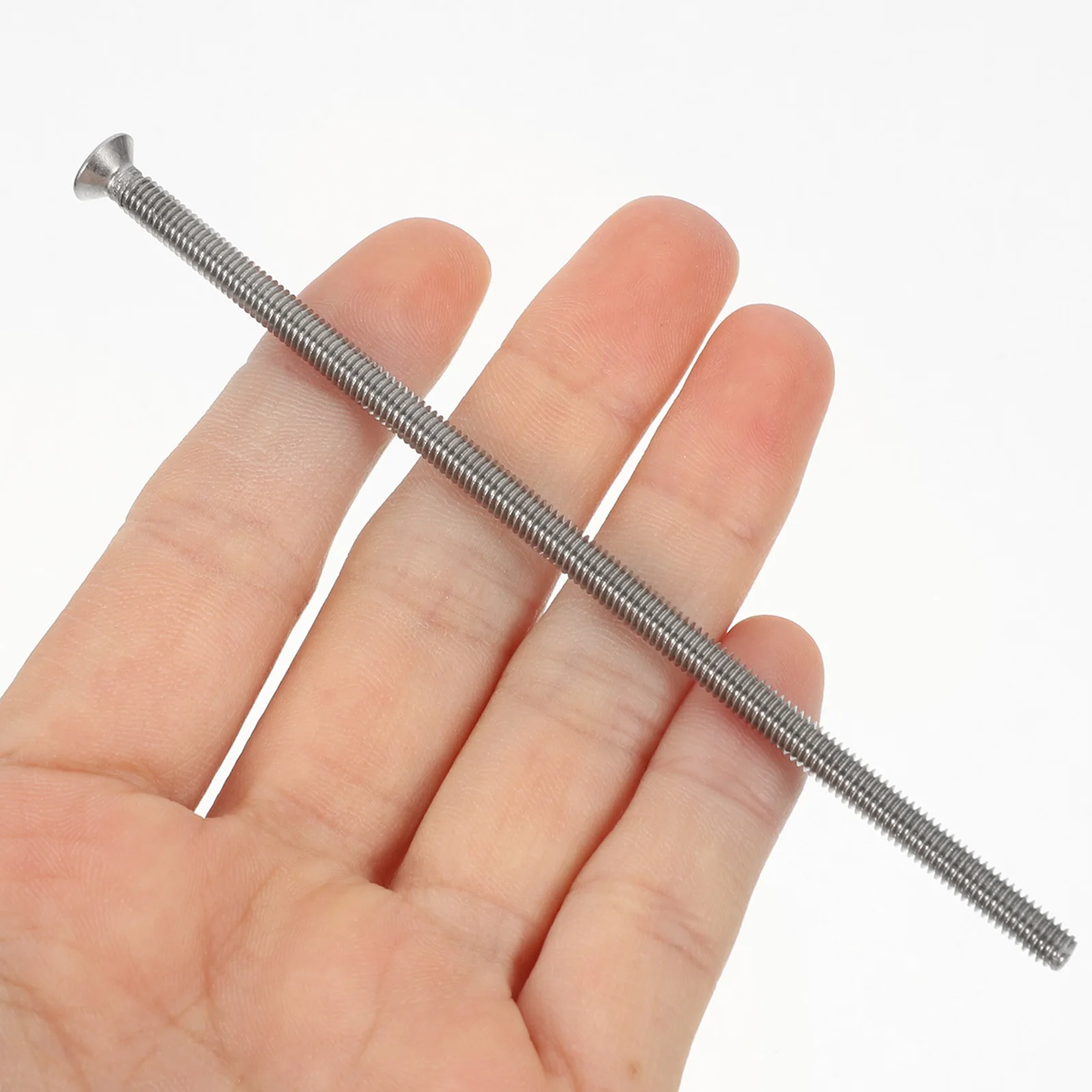 

10Pcs Extra Long Stainless Steel Screws Outlet Box Mounting Wear Resistant DIY Home Repairs High Adaptability Outlet Screws Long