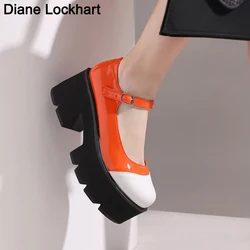 Lolita Shoes Women Japanese Cute Vintage Mary Janes Platform Waterproof Chunky High Heel College Student Female Wedge Footwear