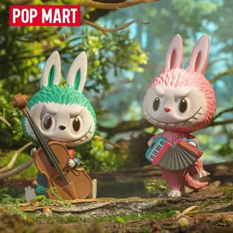 

POP MART Labubu Forest Concert Mystery Box Guess Bag слепая коробка игрушки кукла милая аниме фигурка настольный орнамент коллекция подарок милый