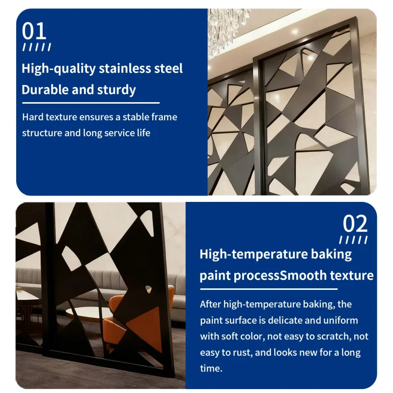 custom.Individual Room Dividers From Floor to Ceiling Wall Decorations Home Lobby Living Room Luxury Metal Divider