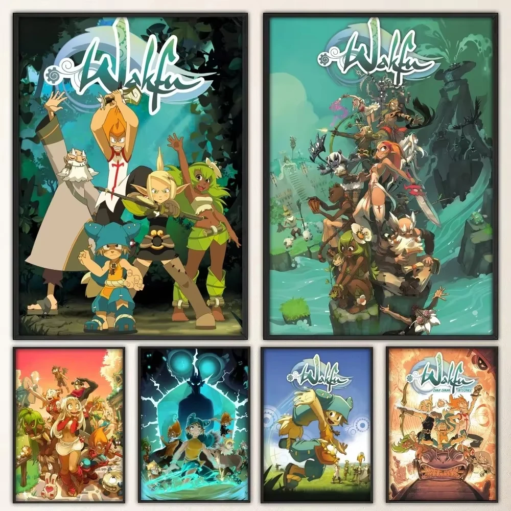 Game W-Wakfu Cool Poster Prints Poster Wall Painting Bedroom Living Room Wall Bar Restaurant Sticker