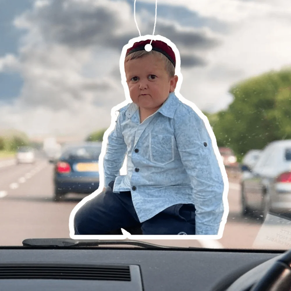 Philosophischer Staring Kid Car Duftaufhänger – klassisches Meme, Spiegelentlüftung zum Aufhängen, anhaltender Duft