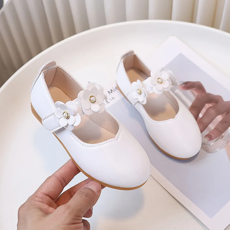 

Hot Selling Girl Shoe Autumn Kid Leather Shoe White Princess Shoe Performance Shoes Women Shoes Designer Kid Shoes Wholesale